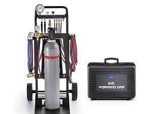 Forming gas leak detector kit with case, hoses